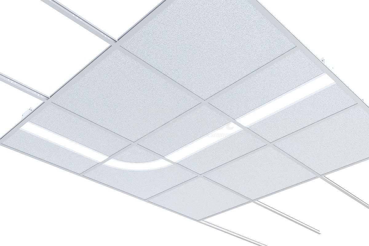 3d текстура - Офисные светильники Армстронг Текстура светильника для подвесного потолка Армстронг Бесшовная, высокого разрешения 4K, с полным набором карт в архиве