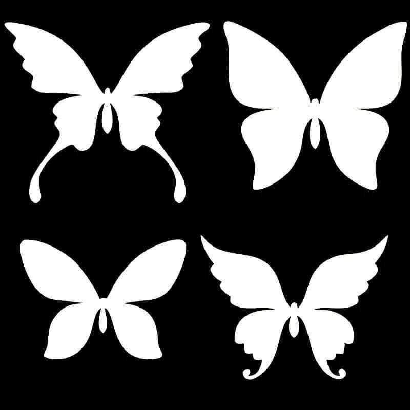 Идеи для оформления стен бабочками, трафареты для творчества Идеи для создания объемных, ажурных, в технике оригами, в каком интерьере будут уместны
