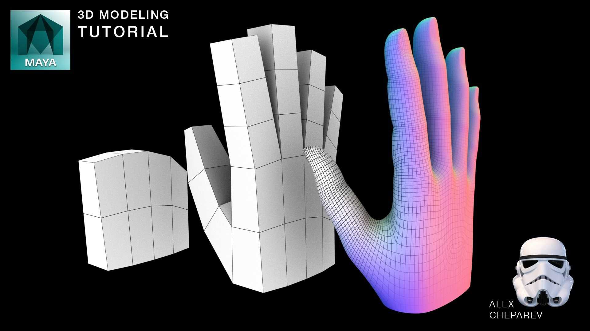 Моделирование кистей рук для анимации часть 1