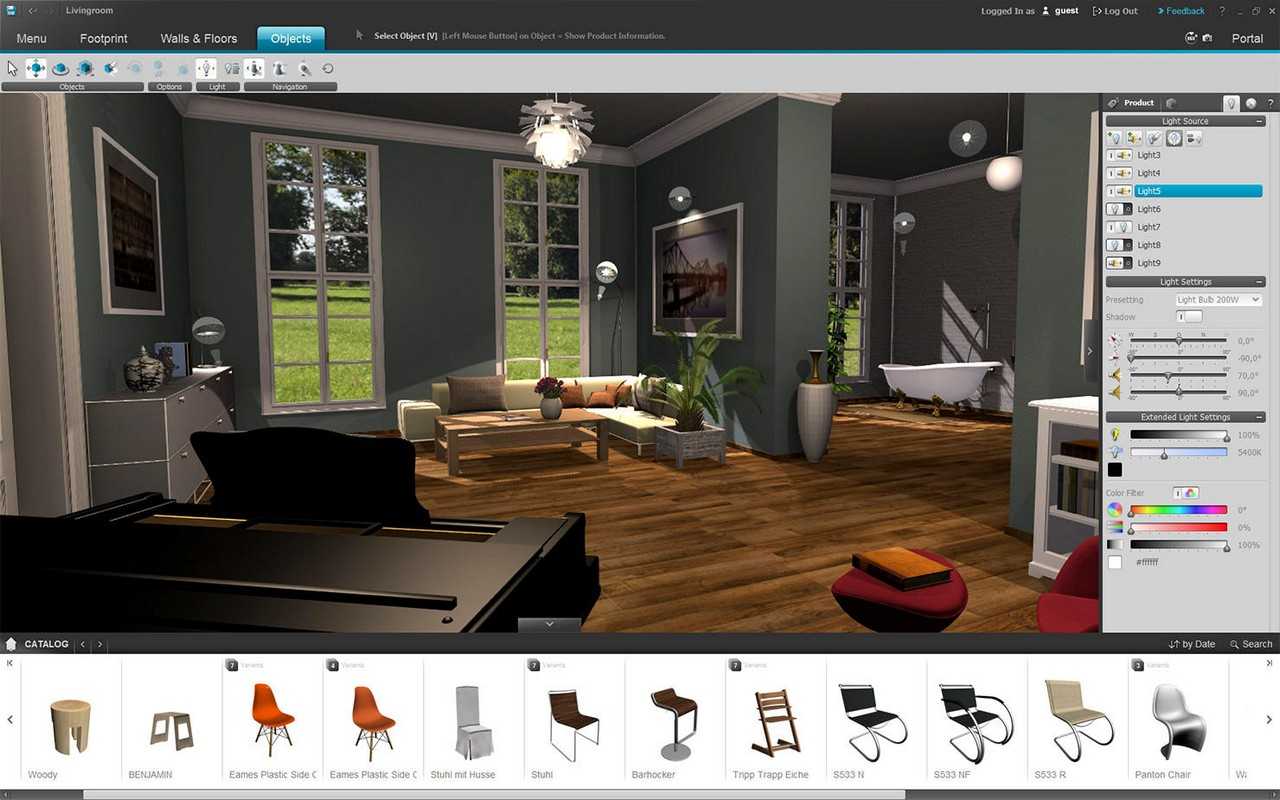 Roomtodo - бесплатный онлайн сервис для дизайна интерьера в 3d