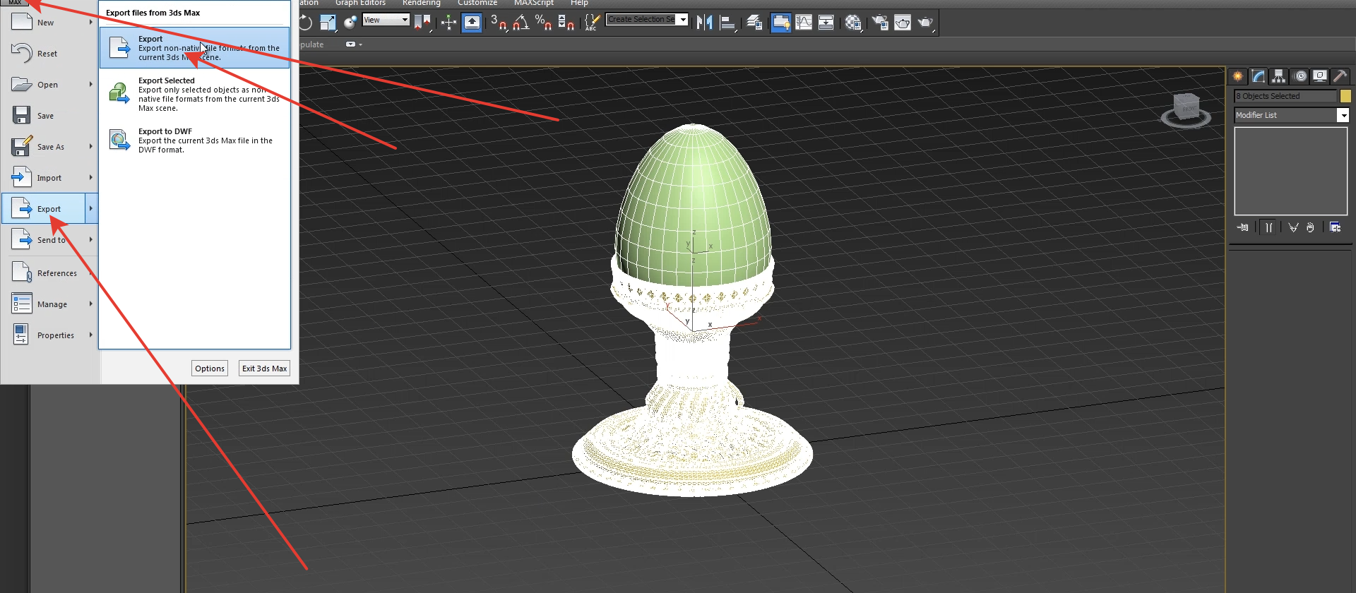 Как вставить картинку в 3d max для обрисовки