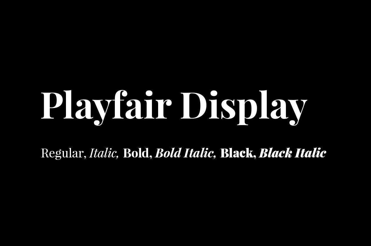 Шрифт Playfair Display Black: информация о шрифте, предпросмотр, скачать для компьютера, сайта, фотошопа