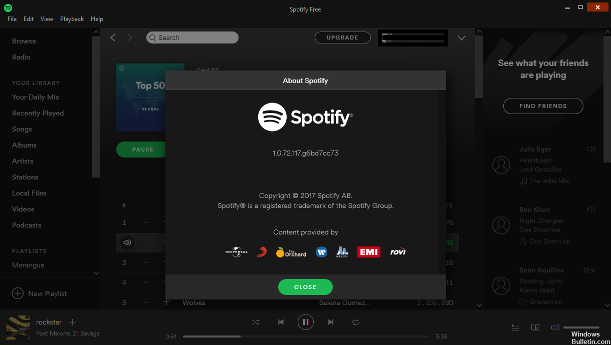 Создайте код Spotify на своем компьютере или в Интернете.