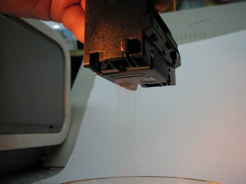 Как почистить печатающую головку принтера с помощью промывочной жидкости