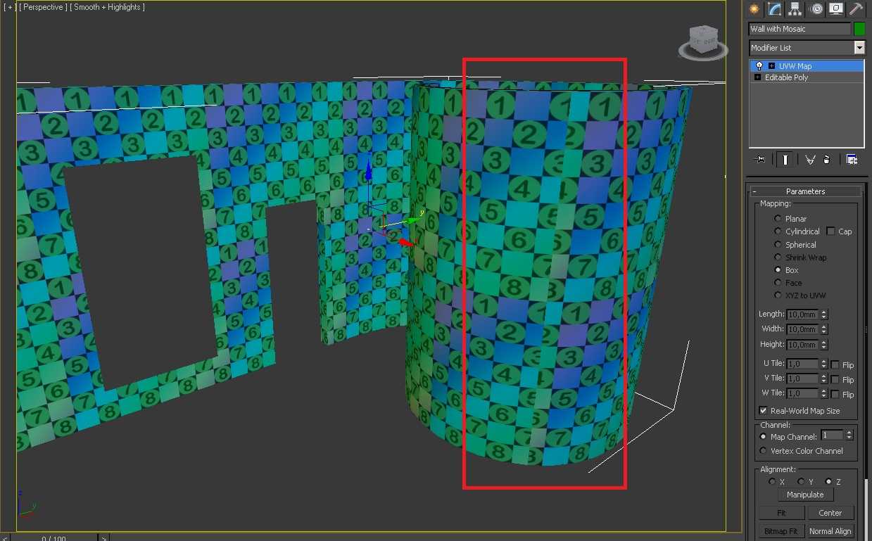 Текстурирование модели дома с помощью uvw unwrap в 3ds max