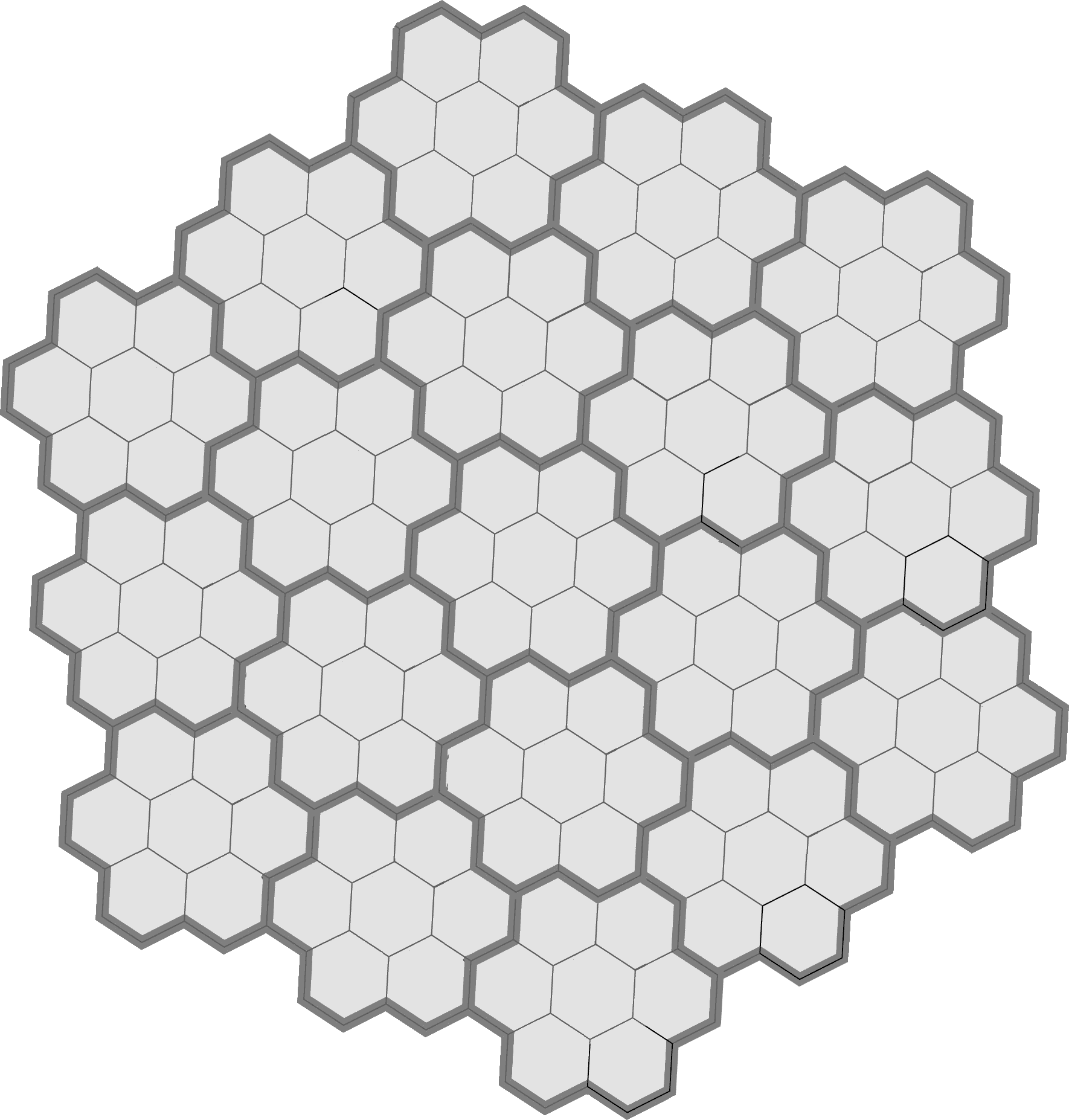 Создание сеток шестиугольников / хабр