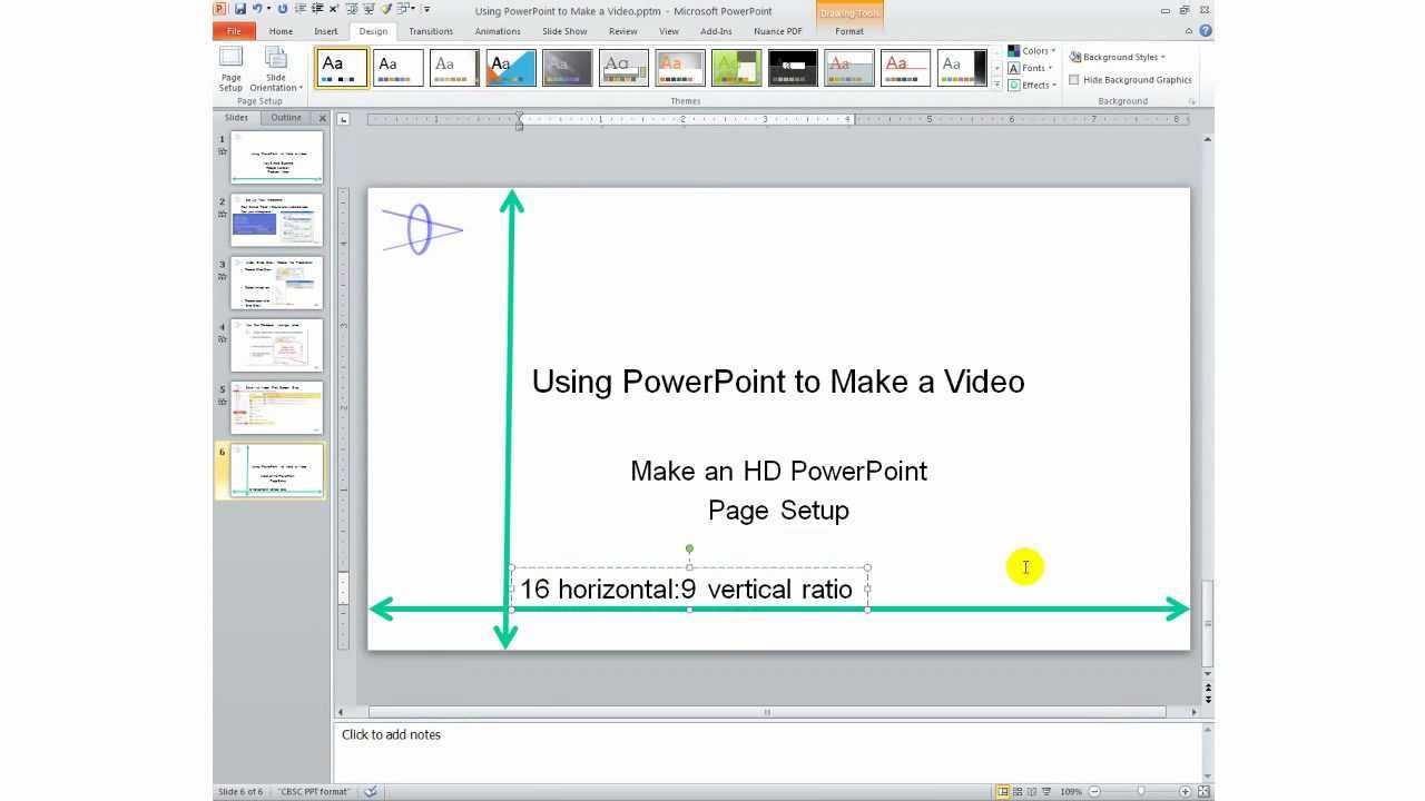 Как изменить формат слайда в презентации