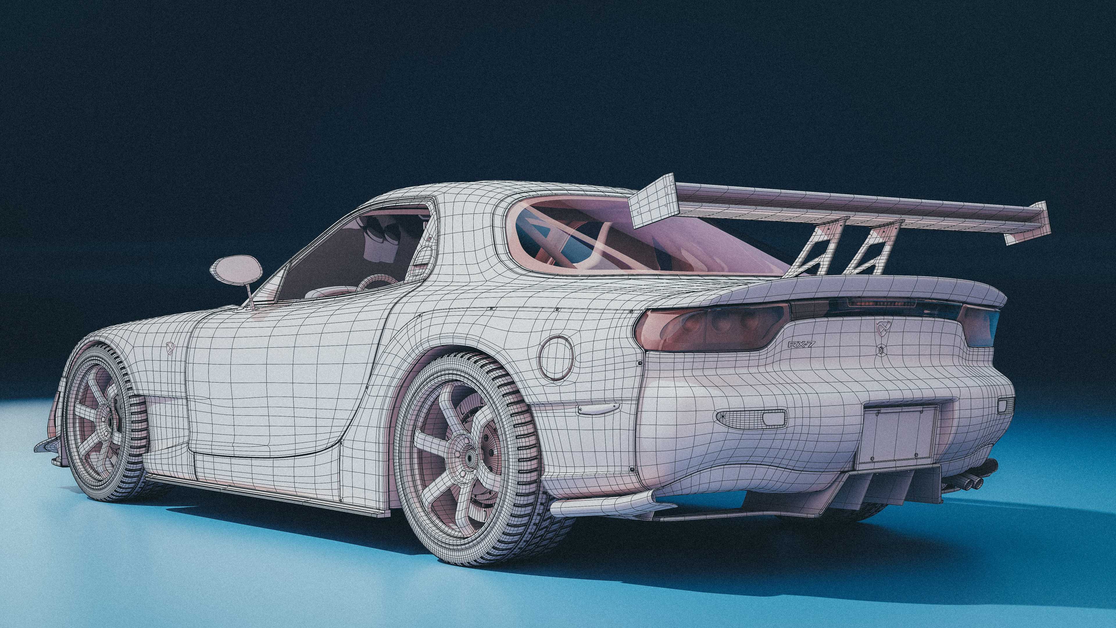 Blender Mazda rx7 FD