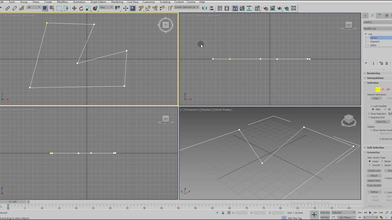 Как объединять в 3д максе. Сплайн в 3д Макс. Spline 3ds Max. Сплайн в 3д. 3d Max уроки.