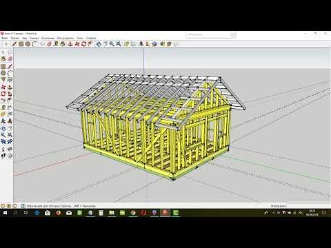 Проект бани в скетчап