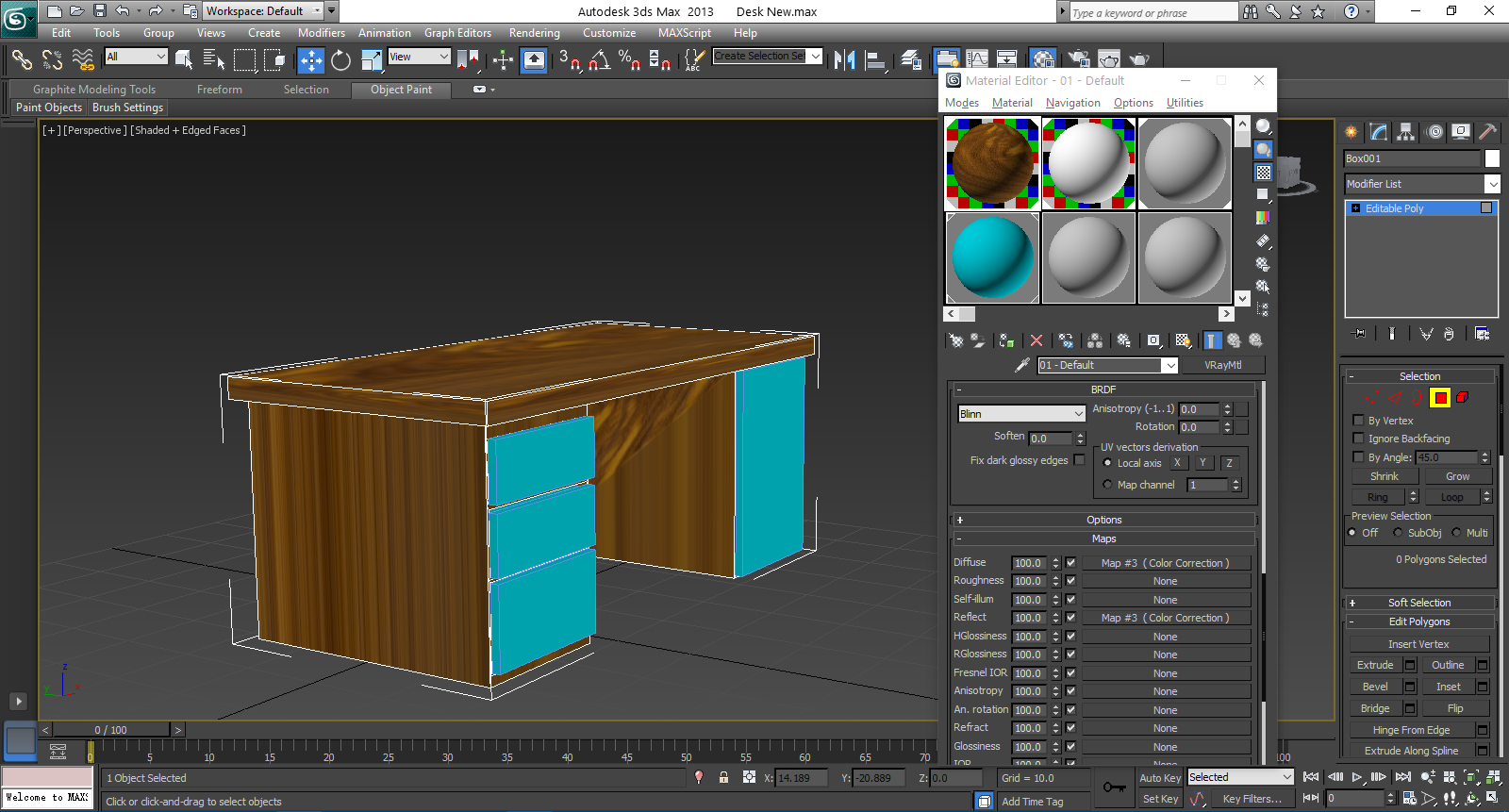 3ds Max паркет40x100