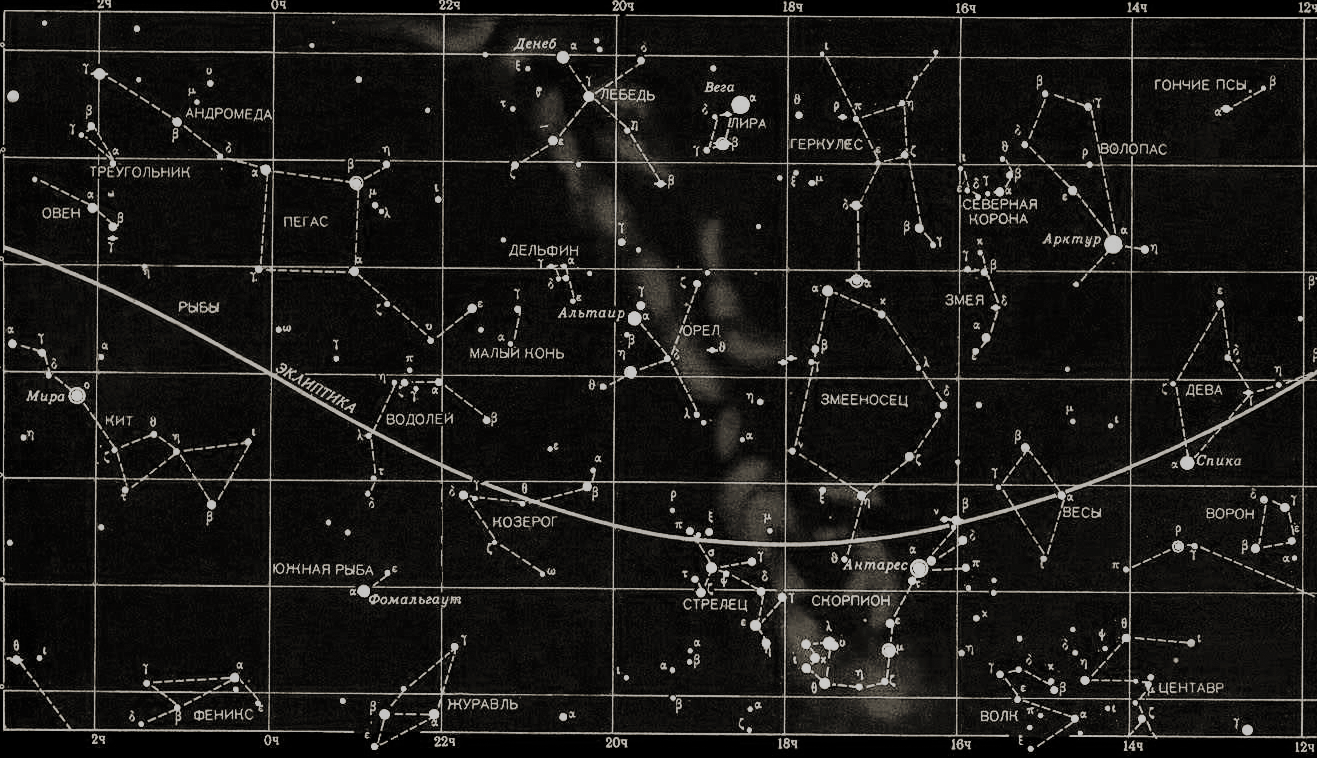 Интерактивная карта звёздного неба