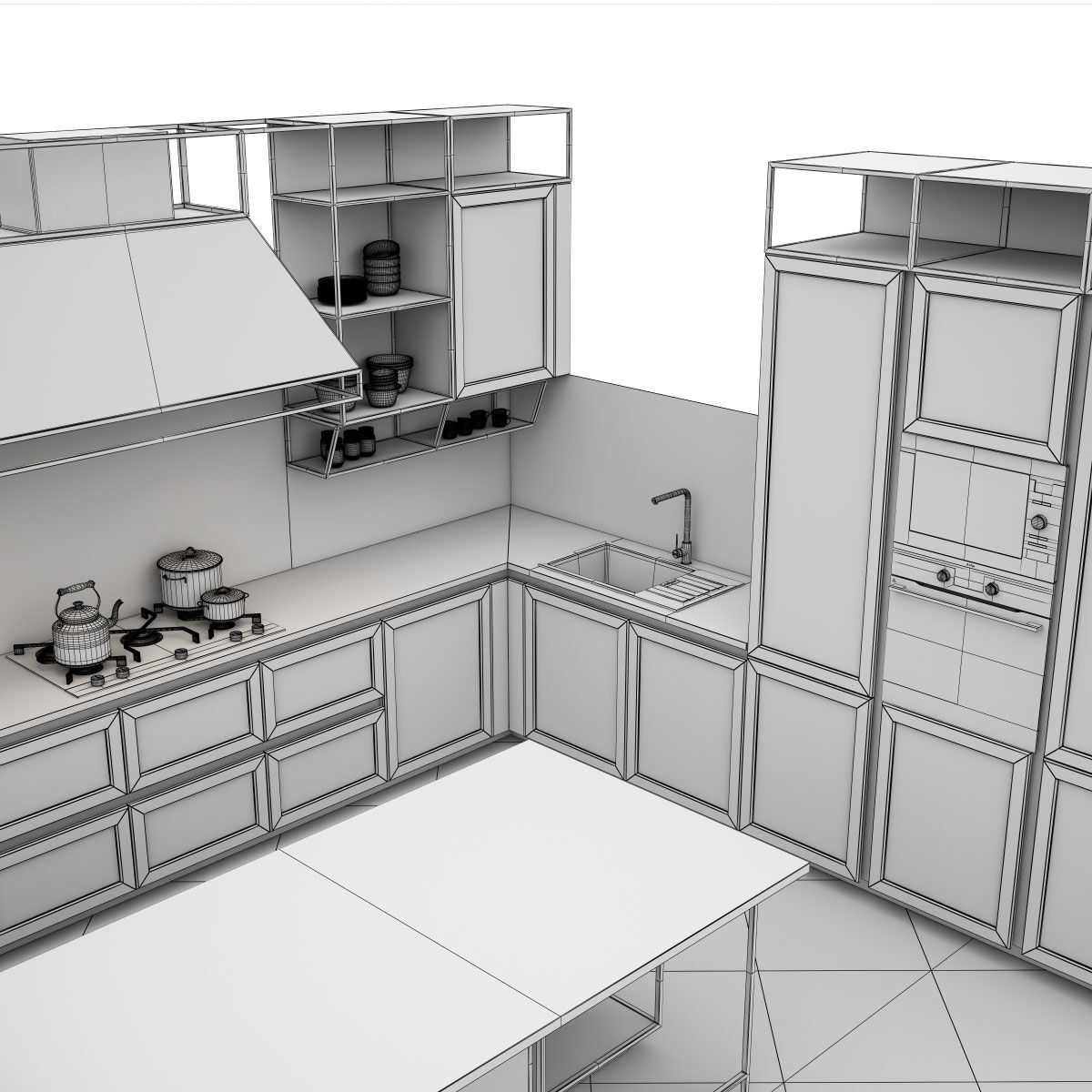 3d модели  Кухни  Мебель Каталог 3d Моделей  Для 3d Max И Других