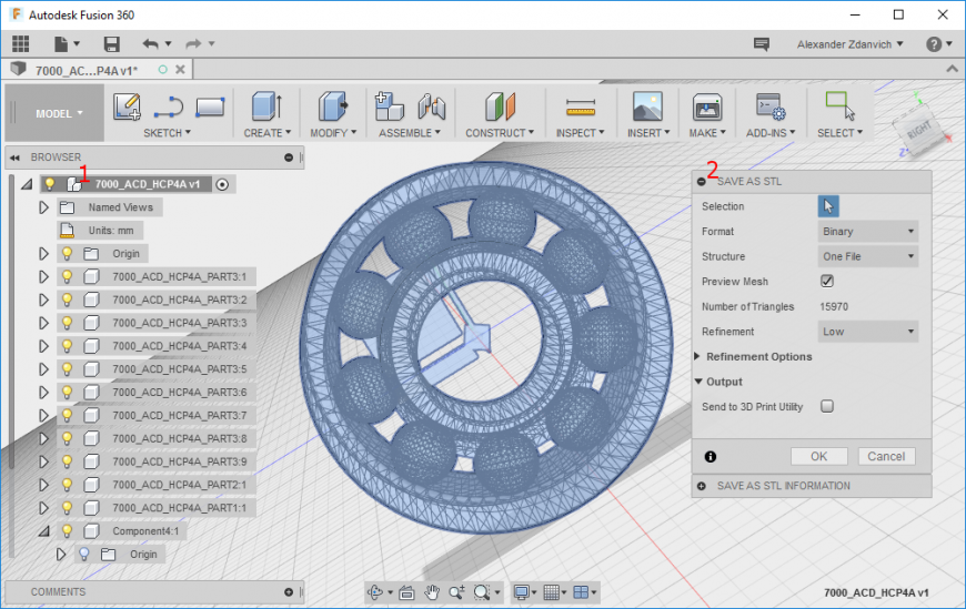 Download, archive and restore a fusion 360 project file - cad admininstration | coursera