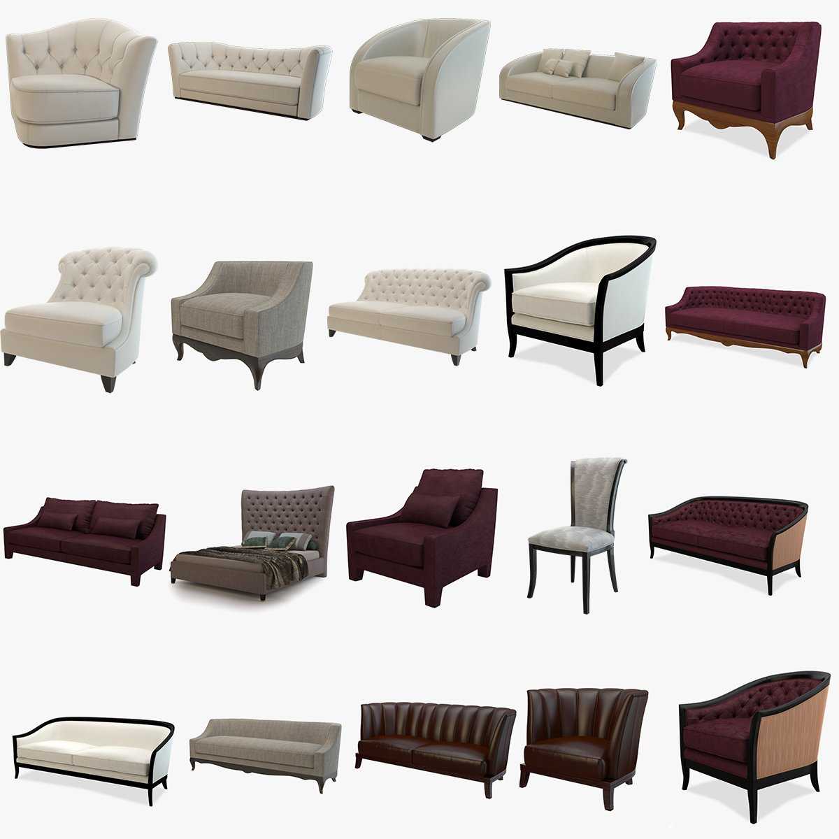 Каталог 3d моделей мебели в БЕСПЛАТНОМ доступе Скачать модель мебели – диван, шкаф, стулья и другие для 3d max, Вы можете прямо с нашего сайта