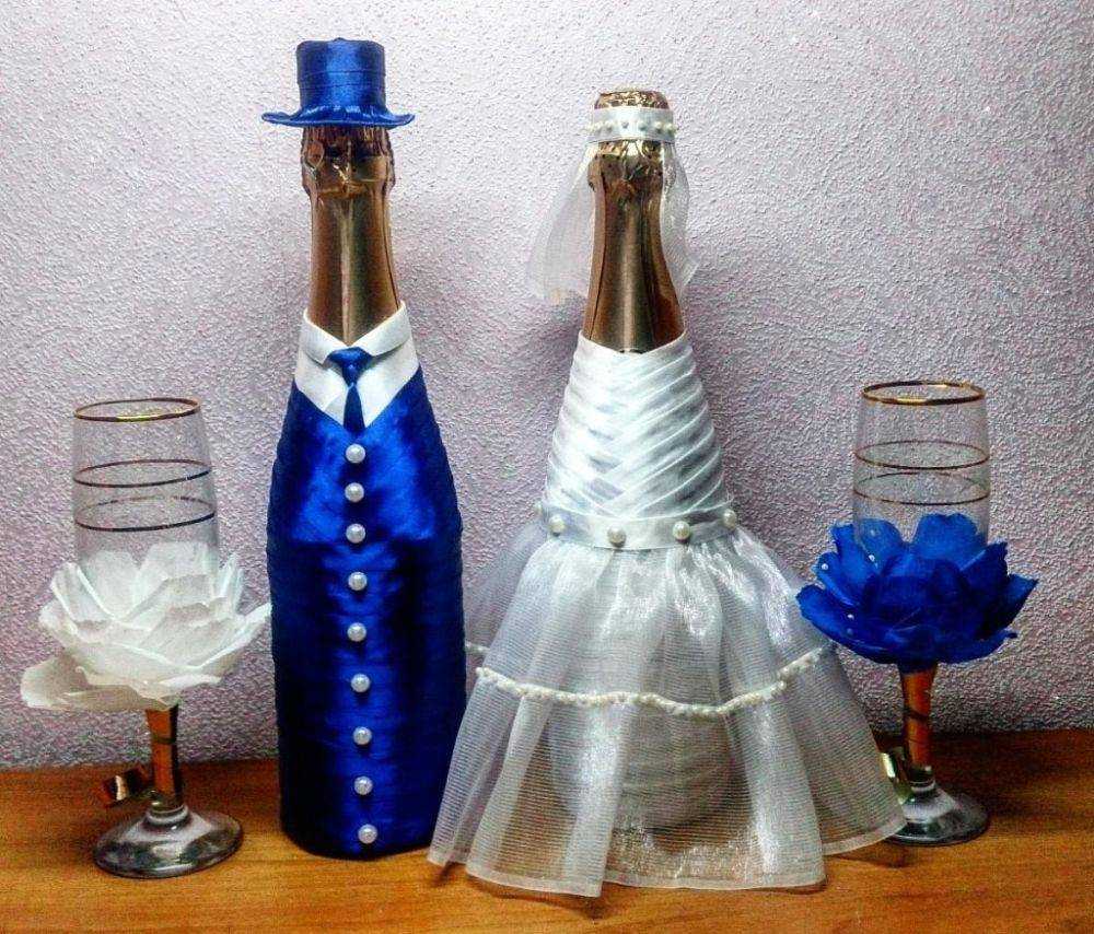 Как украсить бутылку шампанского конфетами: пошаговая инструкция с фото - handskill.ru