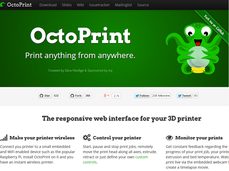 Умный принтер. улучшая octoprint - версия для печати - pvsm.ru