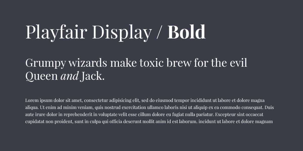 Playfair display font | playfair display  typeface | free fonts and web fonts