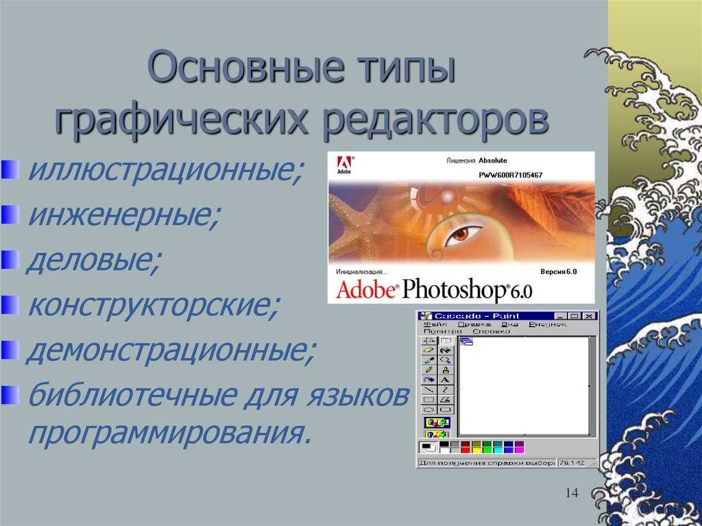 Перечислите программы работающие с растровыми изображениями