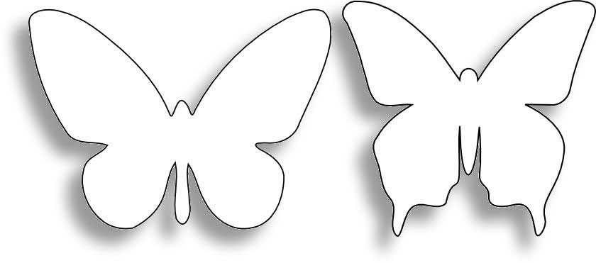 Яркие идеи по созданию оригинальных трафаретов бабочек из разных материалов